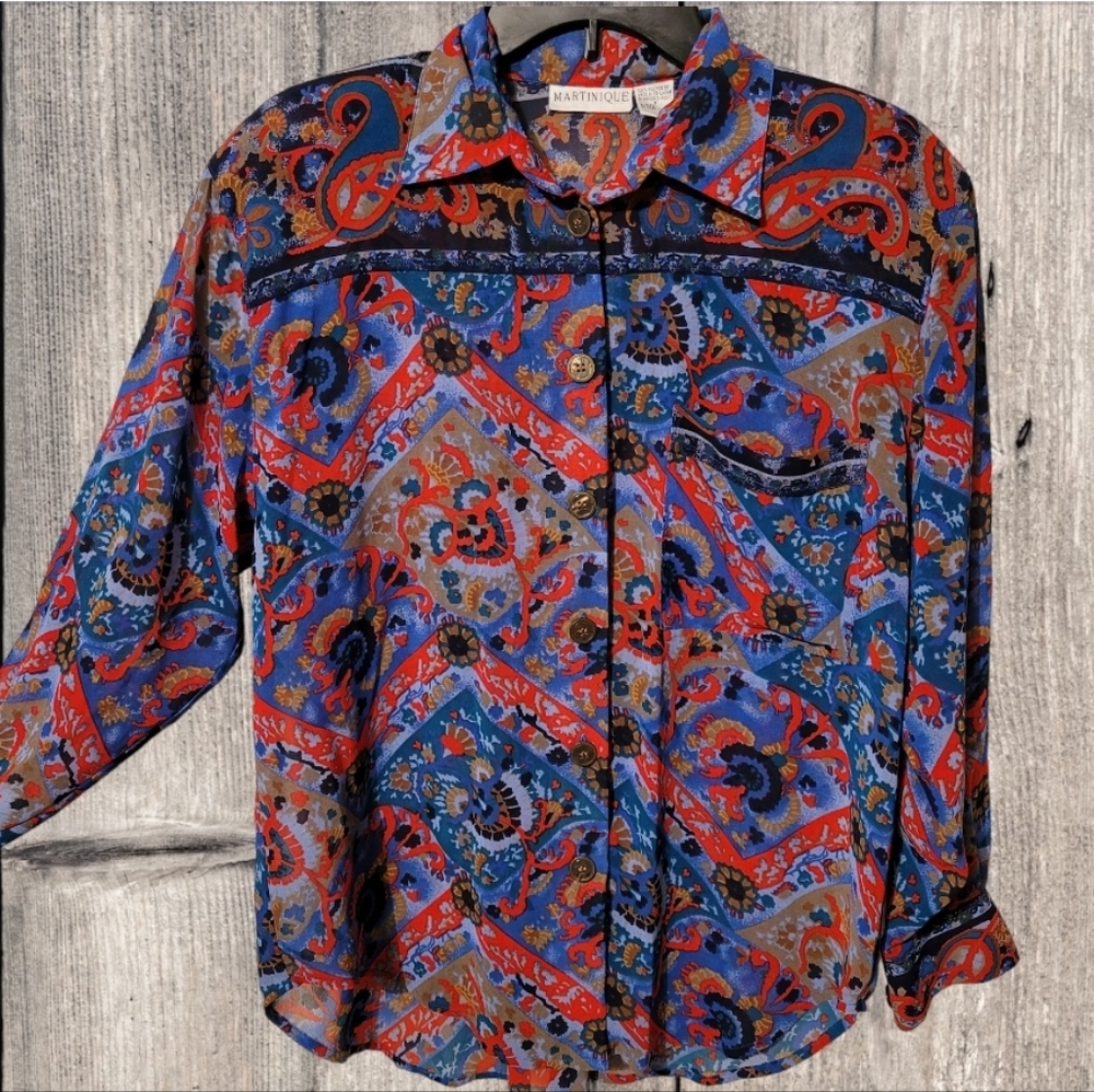 Vintage Martinique Sheer Top